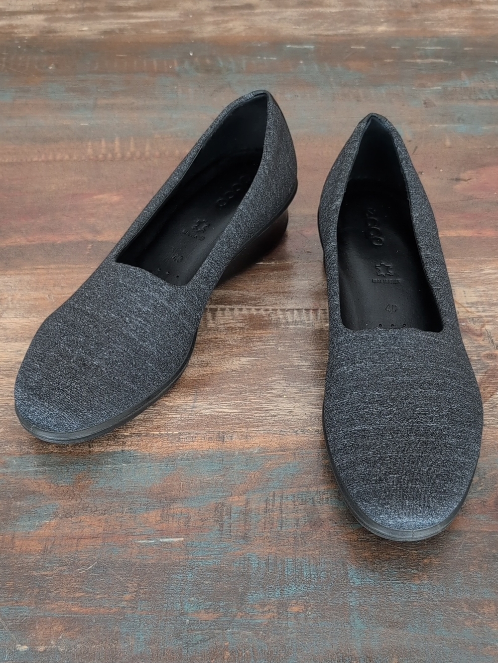 Ecco Classic Black Slip-On Wedge Loafer - Women's 40 (US 9)